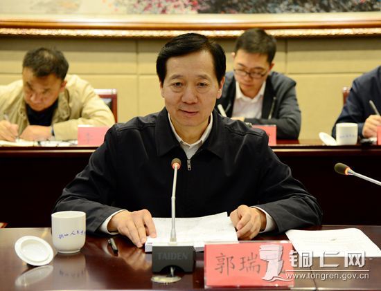 副省长郭瑞民一行来铜调研产业招商工作