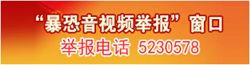 暴恐音视频举报窗口 举报电话5230578