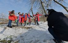 黔东草海雪景醉游客