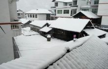 松桃遭遇春节后首场大雪 部分路段交通受阻