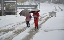 松桃盘石大雪纷飞