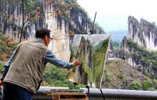 全国百名知名画家到沿河写生