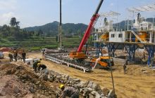  渝怀铁路复线松桃段建设工程如火如荼