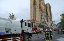 铜仁市开展大型城市综合体灭火救援联合实战演练