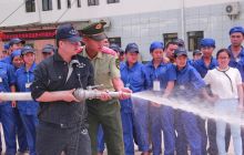 碧江劳动密集型企业员工集中学消防