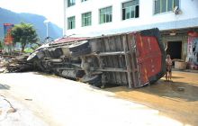 江口县德旺乡受暴雨侵袭