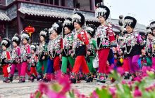 松桃苗族同胞旅游文化项目训练迎接“旅发大会”