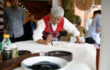 全国书画名家走进印江县合水镇开展现场书画笔会