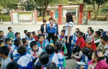 德江县共和镇中坝完小举行“四在校园”知识抢答赛