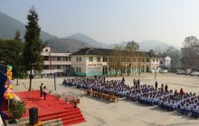 德江县平原中学唱响革命歌曲纪念12·9爱国运动