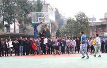 印江多地举办篮球赛迎新年过春节