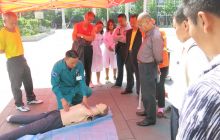 松桃交通职工积极参加2017年防灾减灾宣传活动