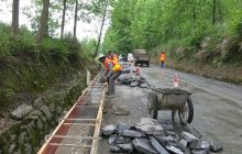 松桃加紧实施304省道大兴至合马灾后重建工程