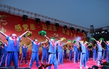 德江县煎茶镇庆党96周年文艺演出