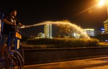 市城管局园林局开展绿化苗木抗旱工作