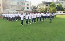 德江二中2017级高一新生军训开训