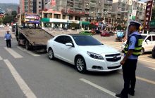 德江交警大队大力整治无牌车辆违法上路