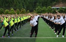 松桃举行第九套广播体操展演活动