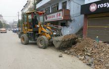 松桃县城湘渝大道排水改造工程建设忙