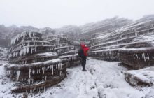 松桃红石林景区冬景美如画