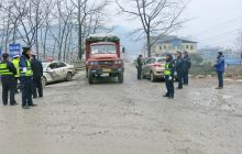 春运首日松桃自治县开展联合执法行动