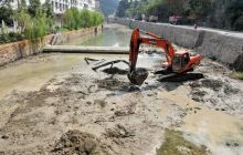 万山区下溪乡清除汞污染工程进行中