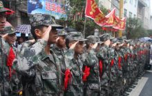 德江县2018年115名入伍新兵踏上新的征程