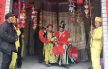 松桃县妙隘乡矮塞村花灯唱响党恩情