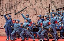 大型音乐舞蹈史诗《永恒的丰碑一一木黄·木黄》在印江县木黄镇首演