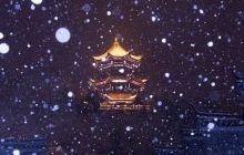 春雪纷飞，铜仁中南门美轮美奂