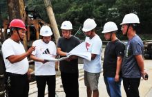 碧江区落箭坪大桥建设有序推进