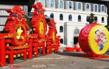 铜仁古城新春灯会紧锣密鼓布展忙