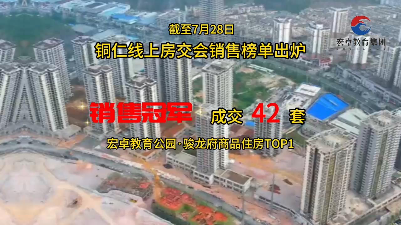 铜仁线上房交会销售榜单出炉啦
