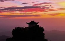 梵净山初秋晚霞彩虹壁纸