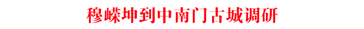 穆嵘坤到中南门古城调研