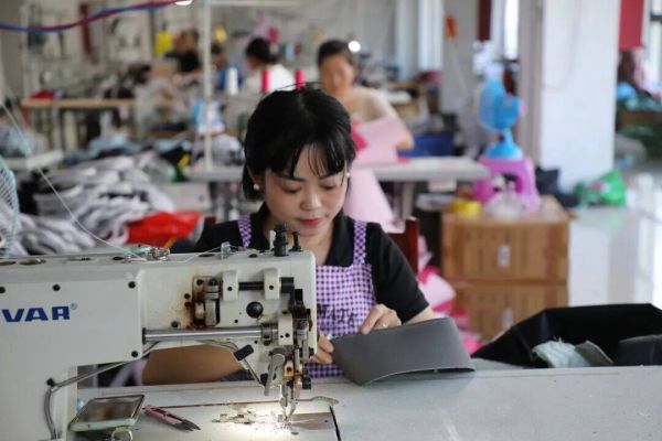 品彩箱包：促就业 产品远销巴摩等国