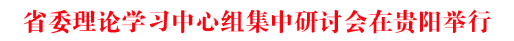 省委理论学习中心组集中研讨会在贵阳举行 徐麟主持并讲话