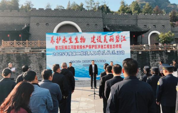 77万余尾鱼苗增殖放流 筑牢锦江生态屏障