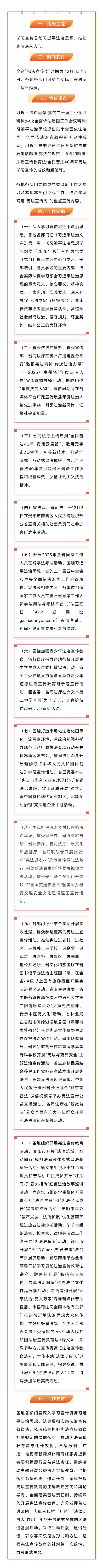 2025年贵州省“宪法宣传周”，活动安排来了！