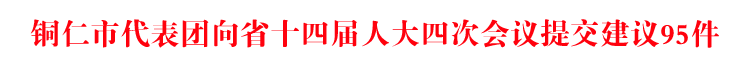 铜仁市代表团向省十四届人大四次会议提交建议95件