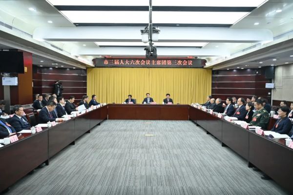 市三届人大六次会议主席团举行第三次会议 
