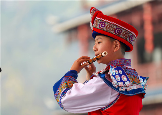 【网络中国节·春节】玉屏：非遗箫笛吹奏比赛