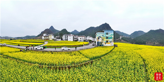 组图 | 玉屏郭家湾：千亩花海迎客来