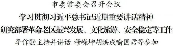 市委常委会召开会议