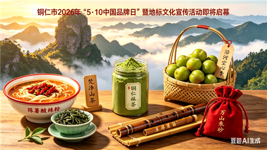 AI海报 | 铜仁市2026年“5・10 中国品牌日”暨地标文化宣传活动即将启幕