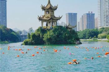 一江锦水引客来｜重庆湖南等地泳友齐聚中南门竞游