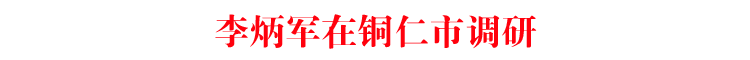 李炳军在铜仁市调研