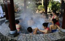 冬日石阡 温泉漱玉