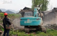 沙沱电站德江库区长堡镇完成移民搬迁库底清理