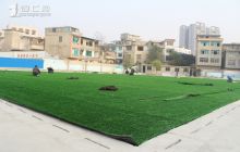 德江二中塑胶运动场加紧施工